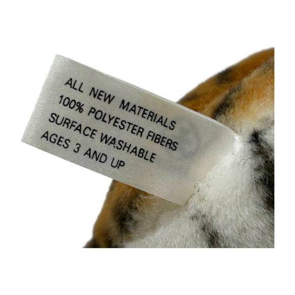 Wangpai Large Bengal Tiger Plush Toy Stuffed Animal Realistic Laying Vtg Rare - Picture 12 of 15